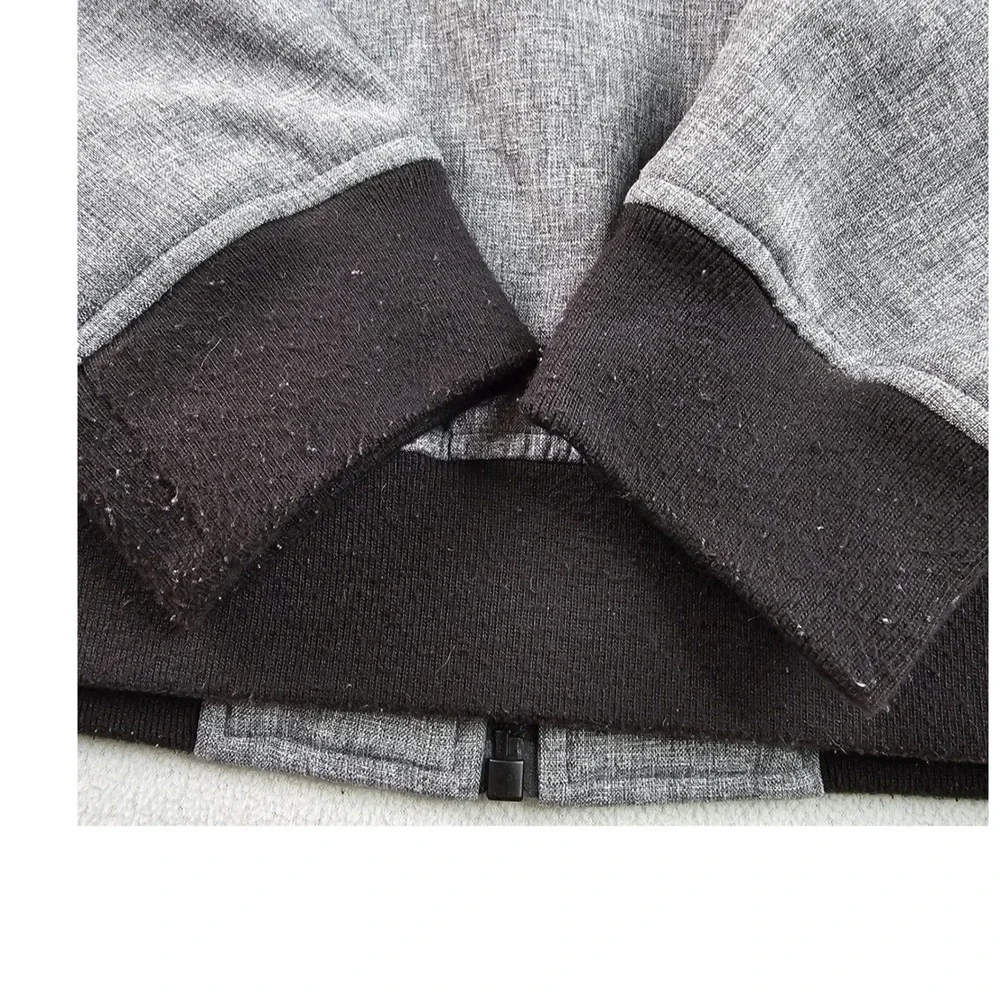 Levi's Men's‎ Hooded Jacket Gray Full Zip Polyester Casual Lightweight Outerwear